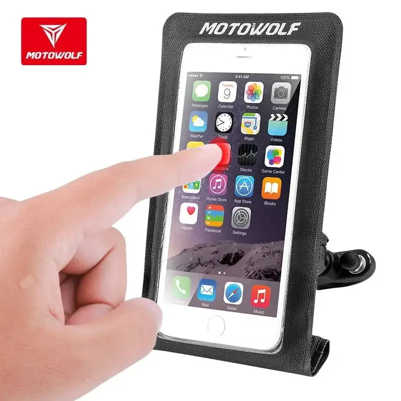 MOTOWOLF Waterproof Mobile Stand, Phone Holder For JetsKi, Motorcycle, Atv.