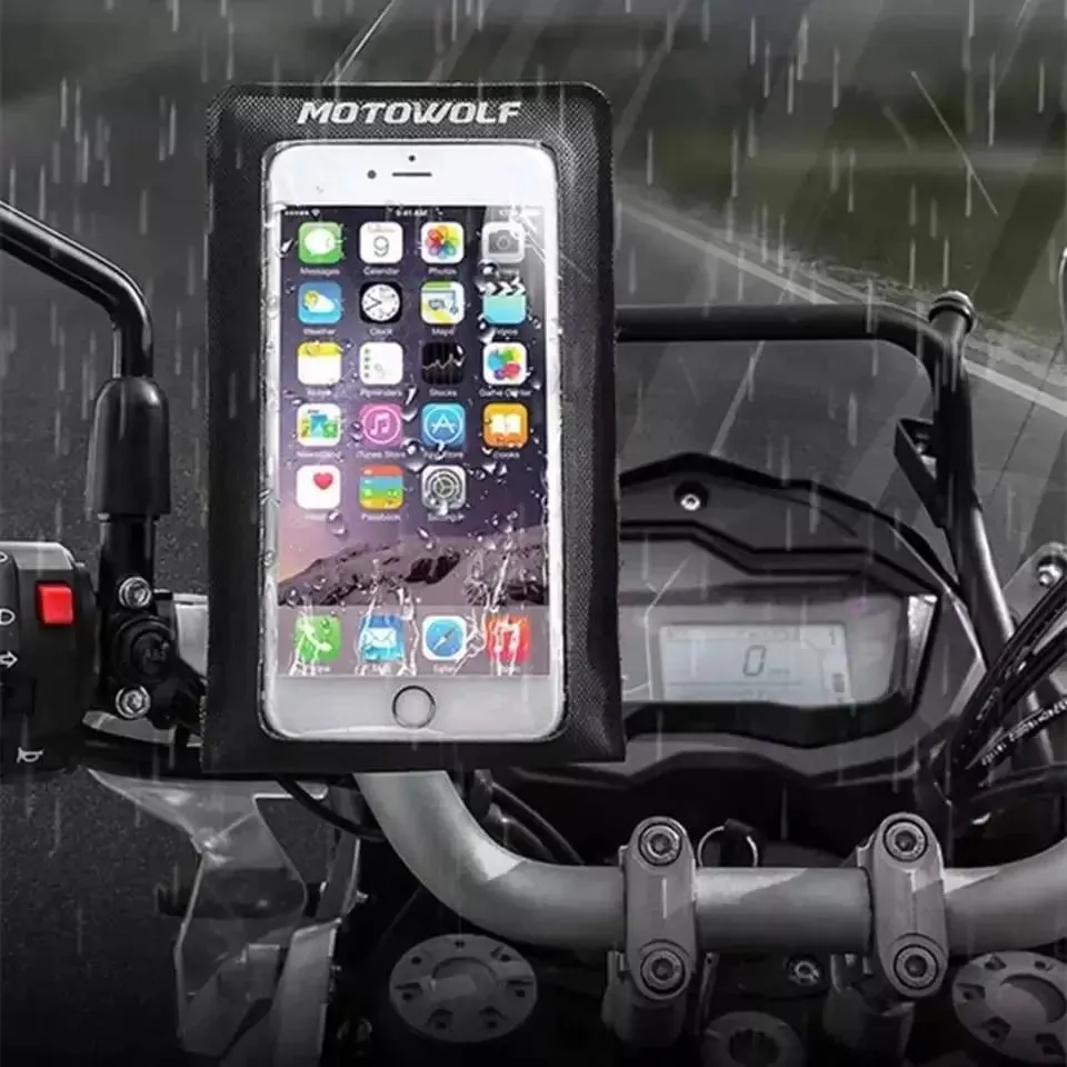 MOTOWOLF Waterproof Mobile Stand, Phone Holder For JetsKi, Motorcycle, Atv.