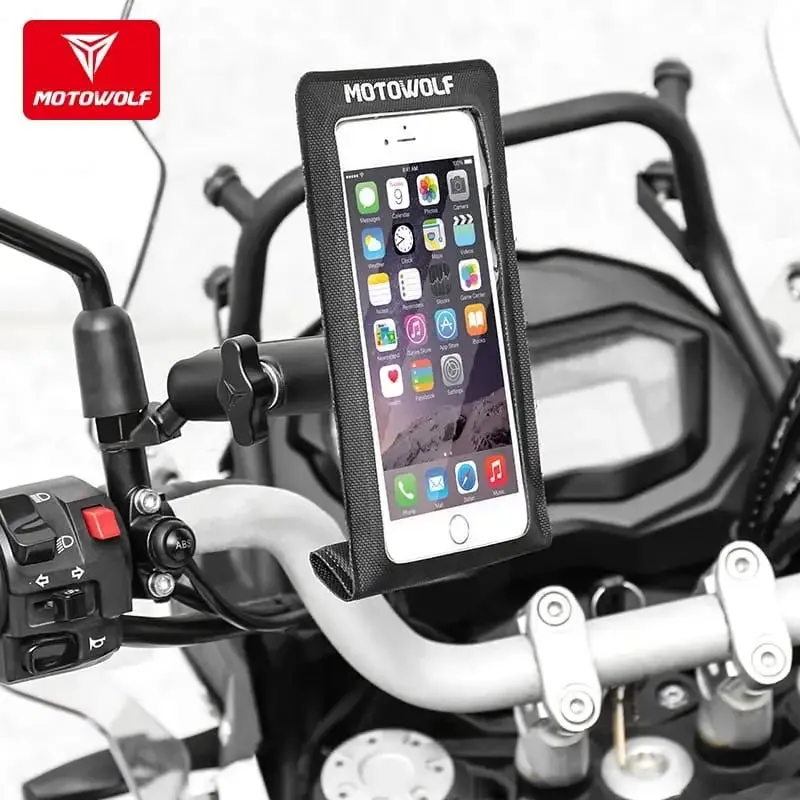 MOTOWOLF Waterproof Mobile Stand, Phone Holder For JetsKi, Motorcycle, Atv.