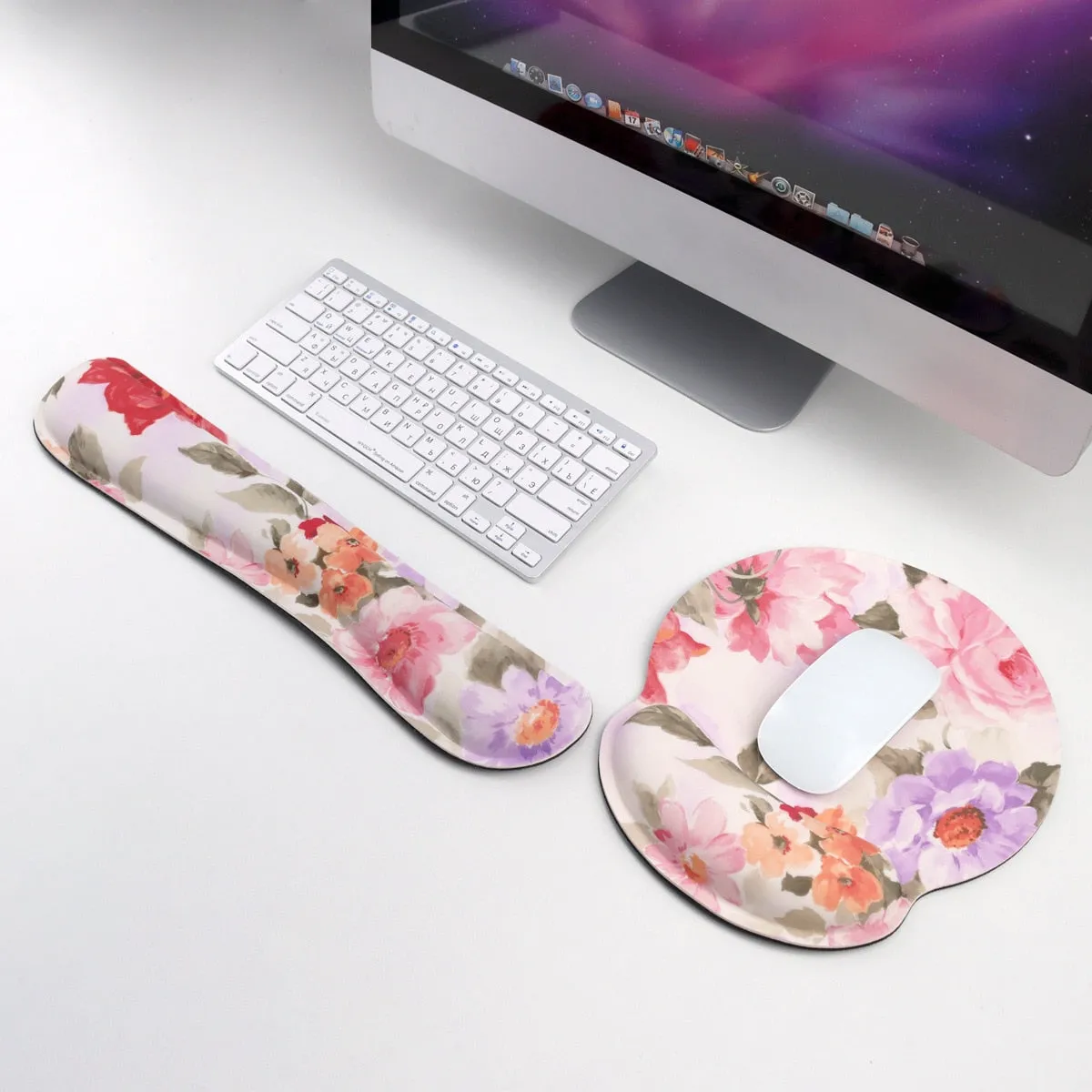 Mouse Pad and Keyboard Wrist Rest Set