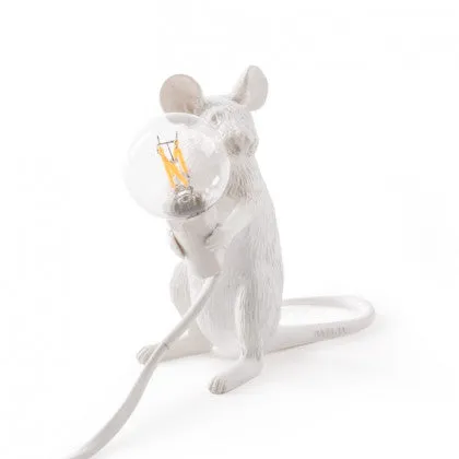 Mouse Table Lamp With Lightbulb Available in 3 Styles