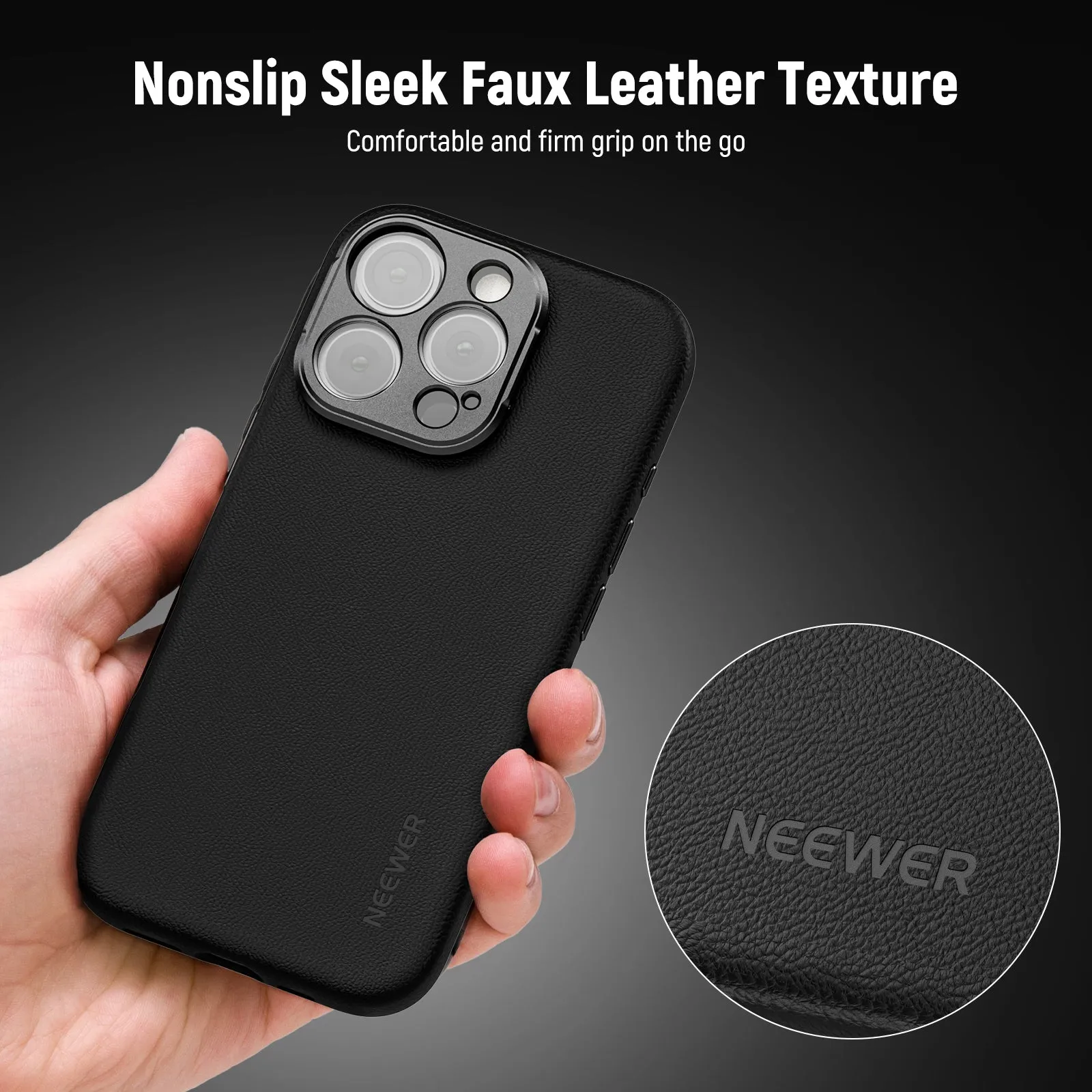 NEEWER PA083/PA084 Black Case For iPhone 16 Pro/Pro Max