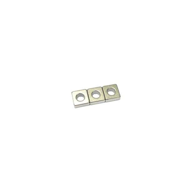 Neodymium Block Magnet - 7mm x 3mm x 7mm with 3.5mm hole | N35