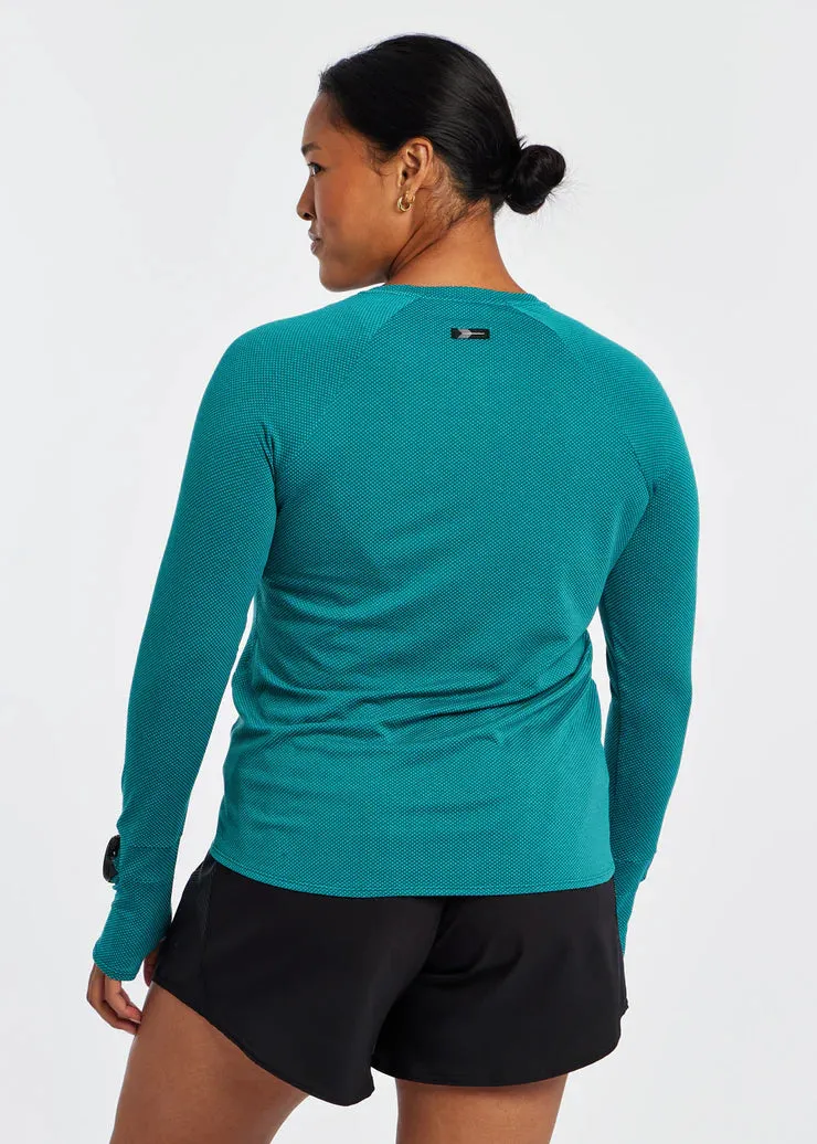 Oiselle | Flyout Long Sleeve | Women's | Emerald