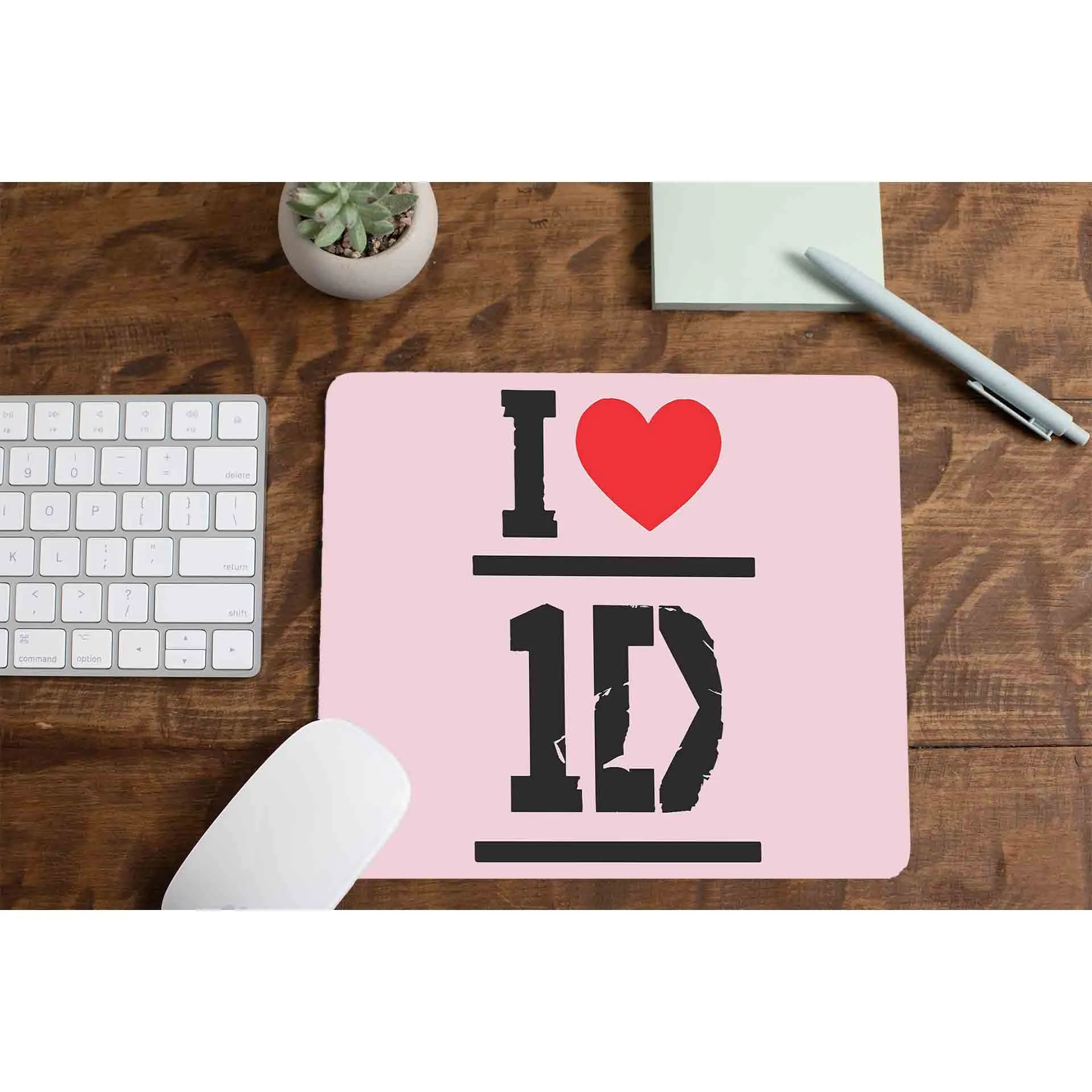 One Direction Mousepad - I Love 1D