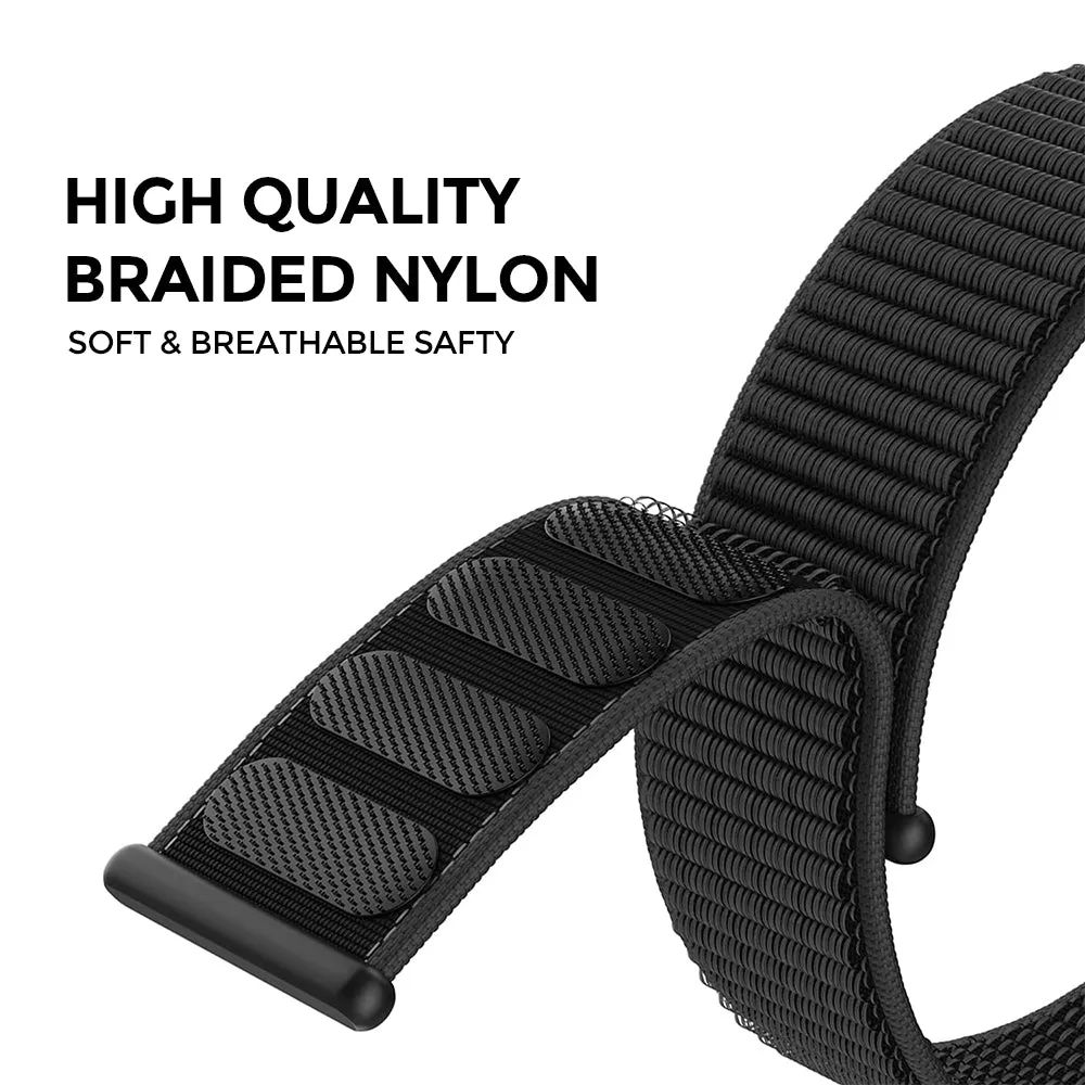 Pack of 3 | Nylon Sport Strap For Apple Watch Band 42mm 44mm 45mm 49mm Men Women- A