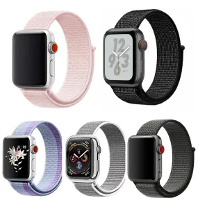 Pack of 5 Nylon Sport Strap For Apple Watch Band 38mm 40mm 41mm Men Women- C