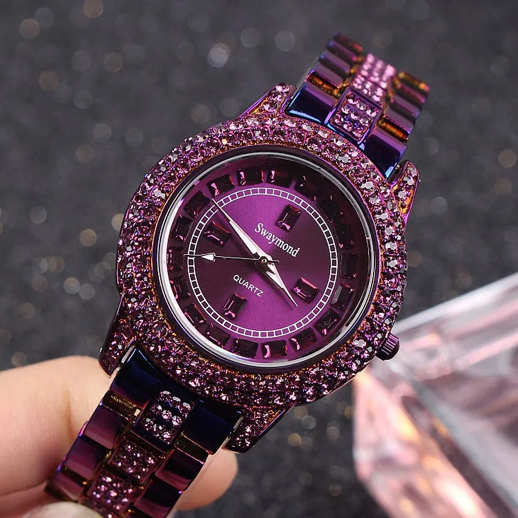 Personality Shining Purple Women's Watch