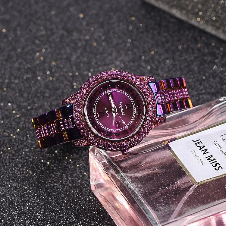 Personality Shining Purple Women's Watch