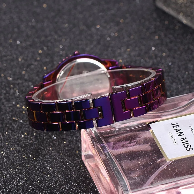 Personality Shining Purple Women's Watch