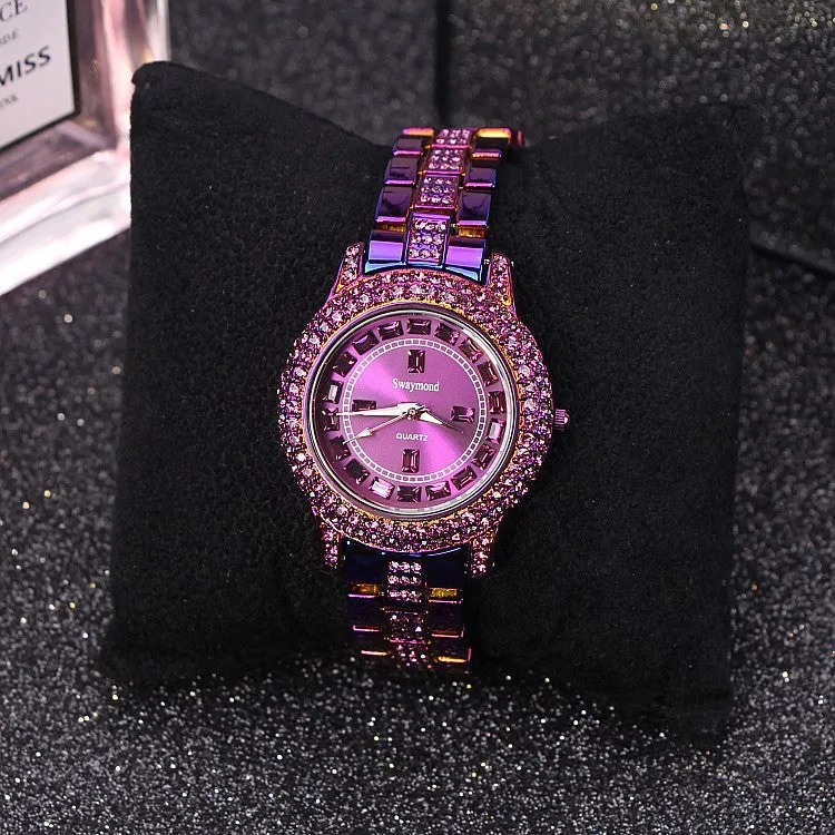 Personality Shining Purple Women's Watch