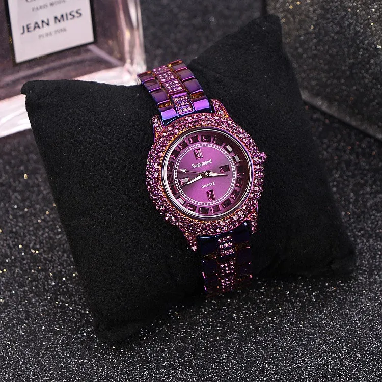 Personality Shining Purple Women's Watch