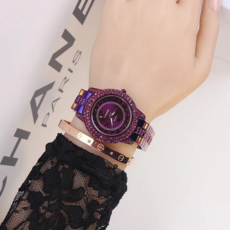 Personality Shining Purple Women's Watch