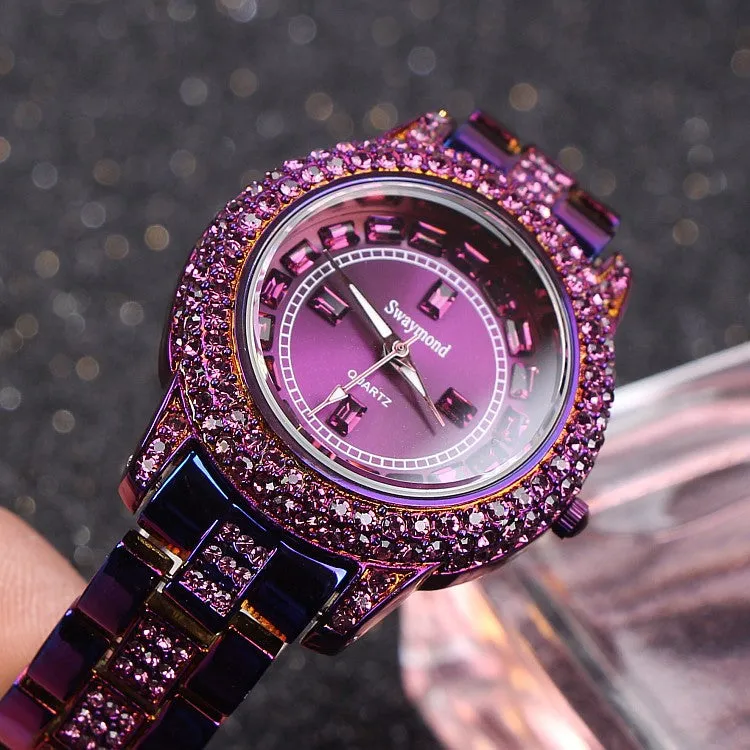 Personality Shining Purple Women's Watch