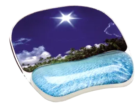 Photo Gel Mouse Pad Wrist Support - Tropical Beach