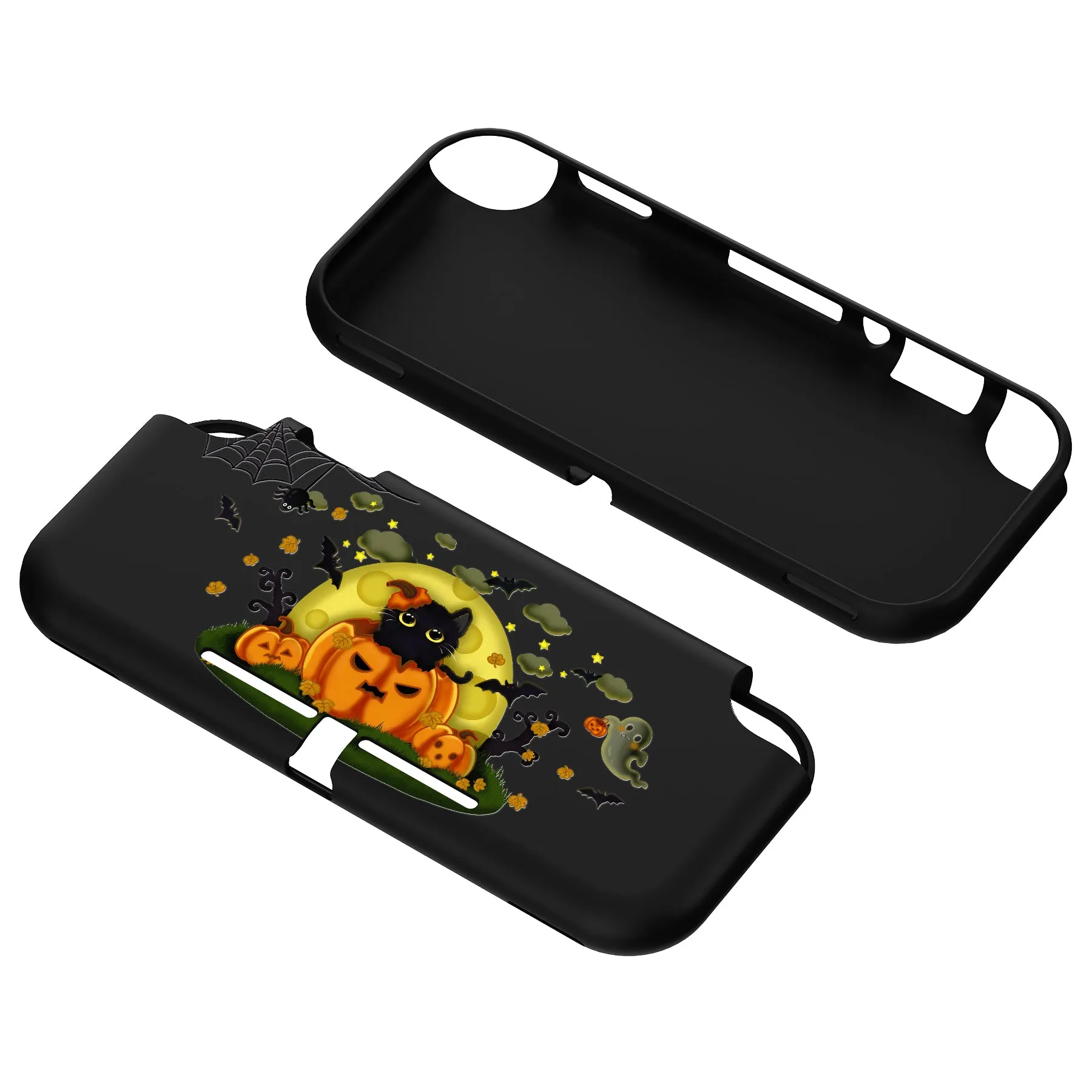 PlayVital Moon Night Halloween Custom Protective Case for NS Switch Lite, Soft TPU Slim Case Cover for NS Switch Lite - LTU6019