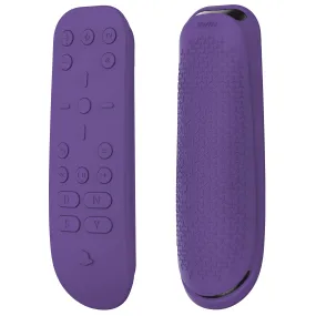 PlayVital Purple Silicone Protective Remote Case for PS5 Media Remote Cover, Ergonomic Design Full Body Protector Skin for PS5 Remote Control - PFPJ078