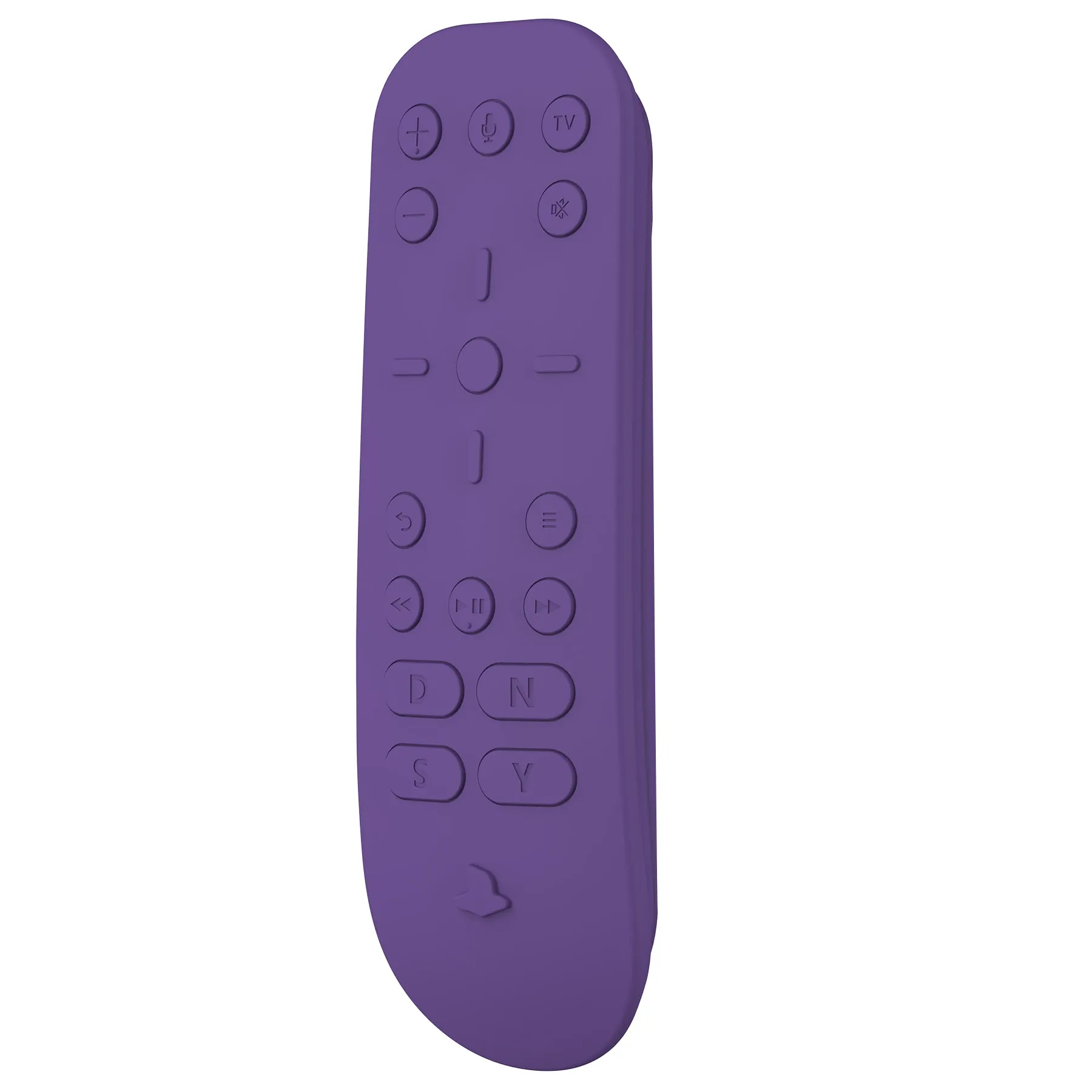 PlayVital Purple Silicone Protective Remote Case for PS5 Media Remote Cover, Ergonomic Design Full Body Protector Skin for PS5 Remote Control - PFPJ078