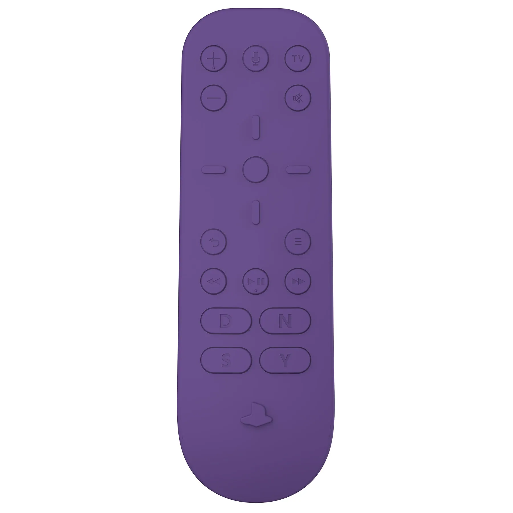 PlayVital Purple Silicone Protective Remote Case for PS5 Media Remote Cover, Ergonomic Design Full Body Protector Skin for PS5 Remote Control - PFPJ078