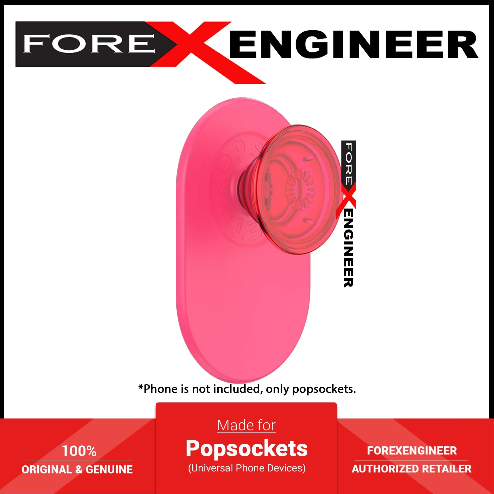 PopSockets Popgrip for Magsafe Magnetic phone grip and stand - Neon Pink