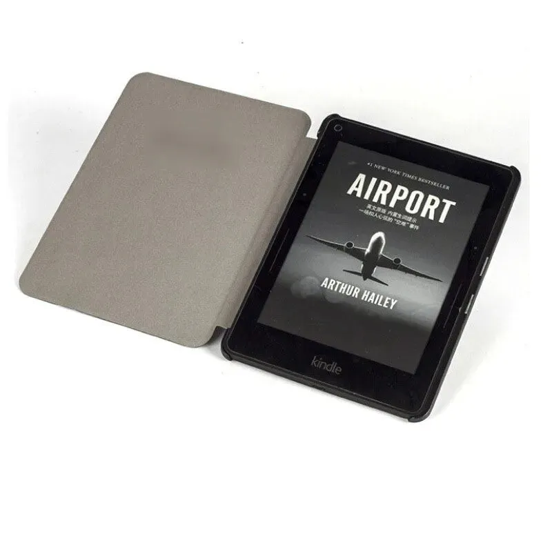 PU Leather Smart Ebook Reader Case With Auto Sleep Wake Up For Kindle Voyage