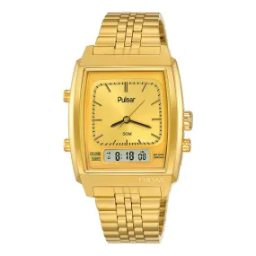 Pulsar Gold Steel Watch