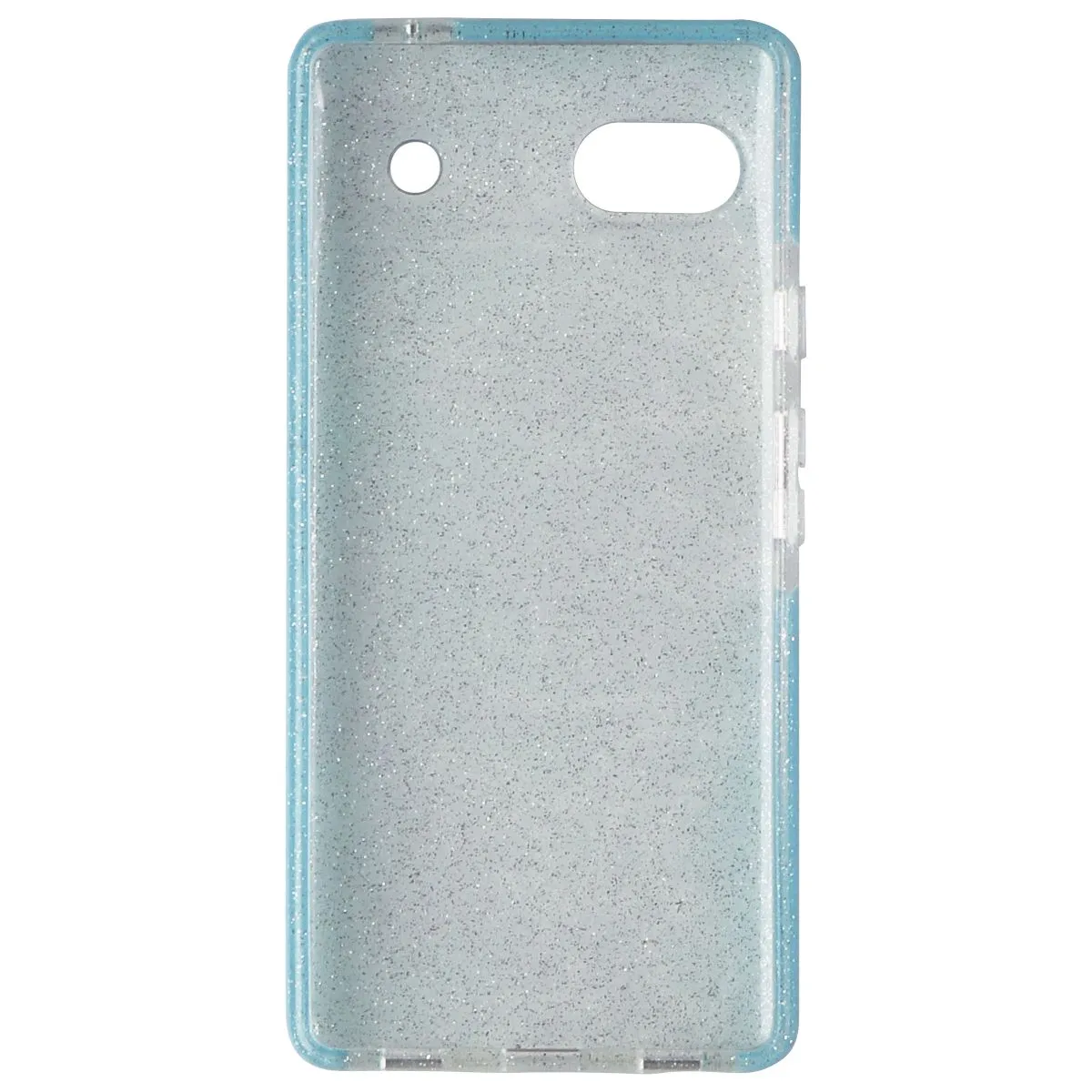 PureGear Slim Shell Designer Case for Google Pixel 6a - Glitter/Blue Swirl