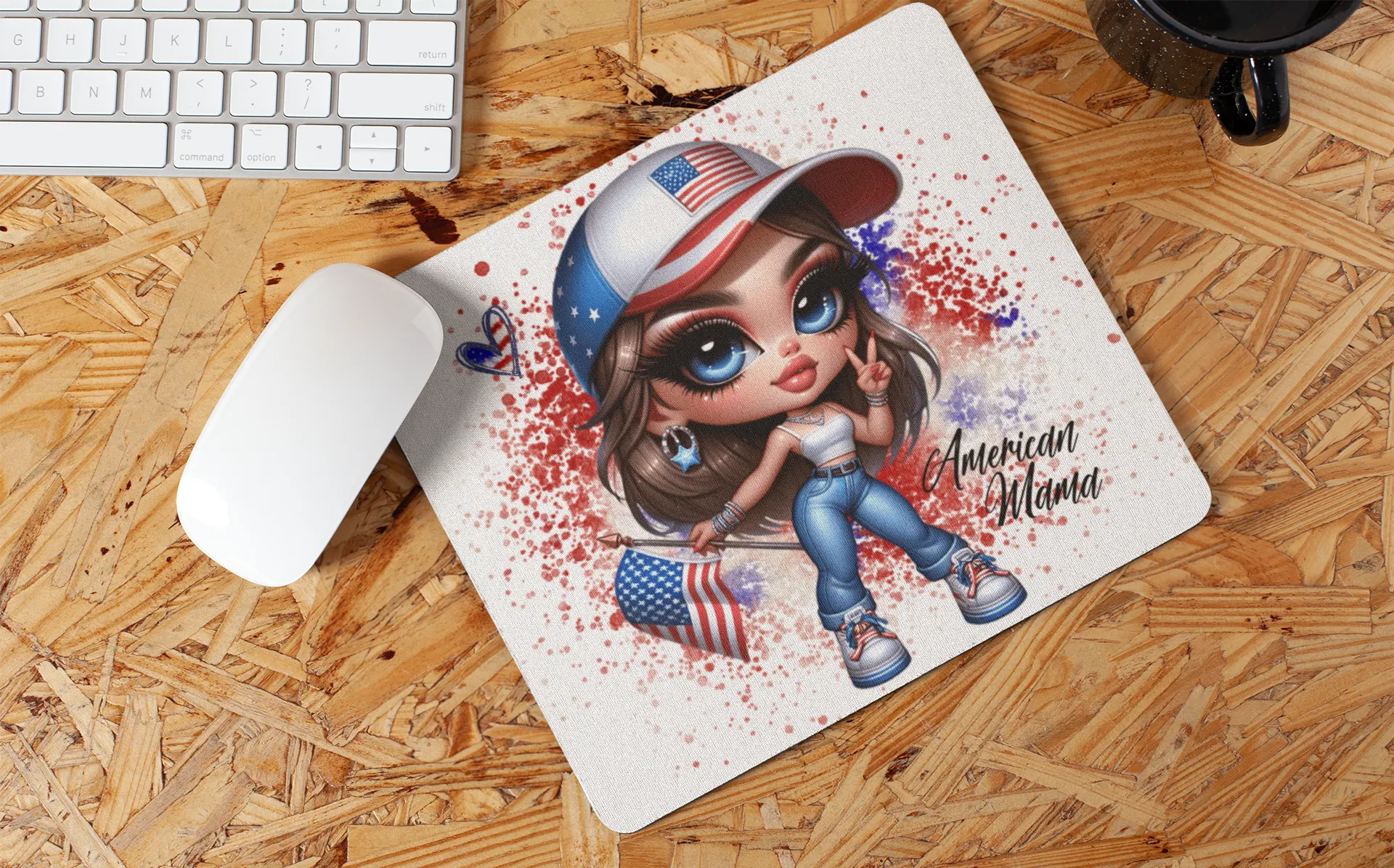 "American Girl Art" Mouse Pads