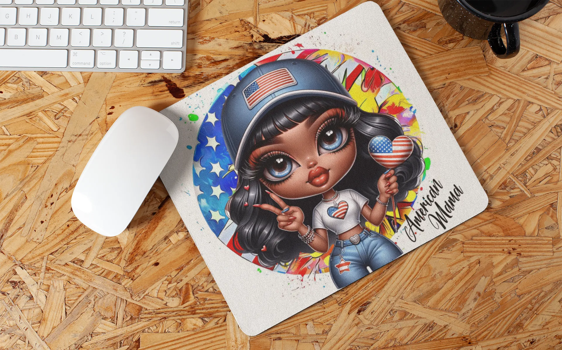 "American Girl Art" Mouse Pads