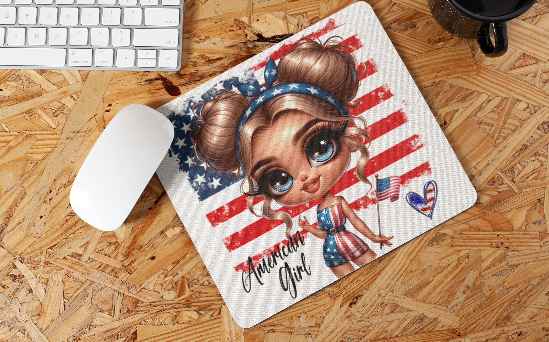 "American Girl Art" Mouse Pads