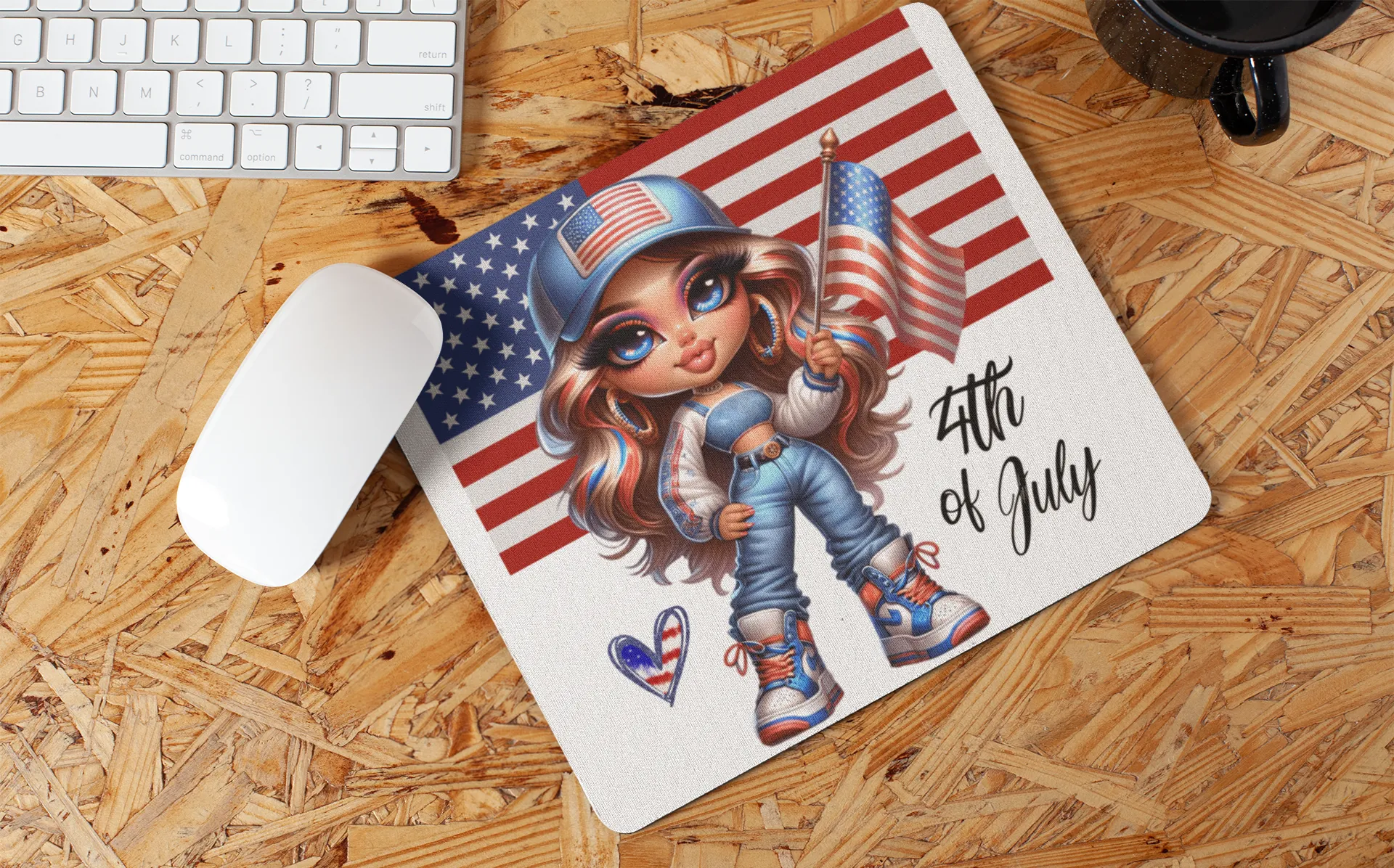 "American Girl Art" Mouse Pads