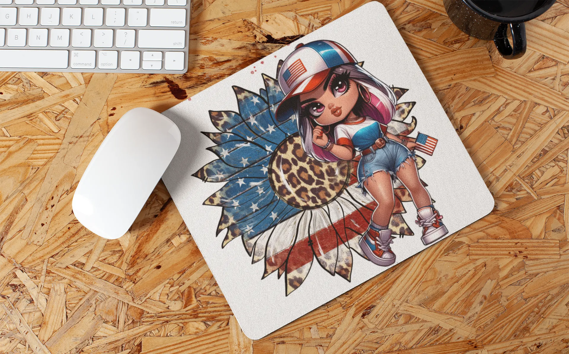 "American Girl Art" Mouse Pads