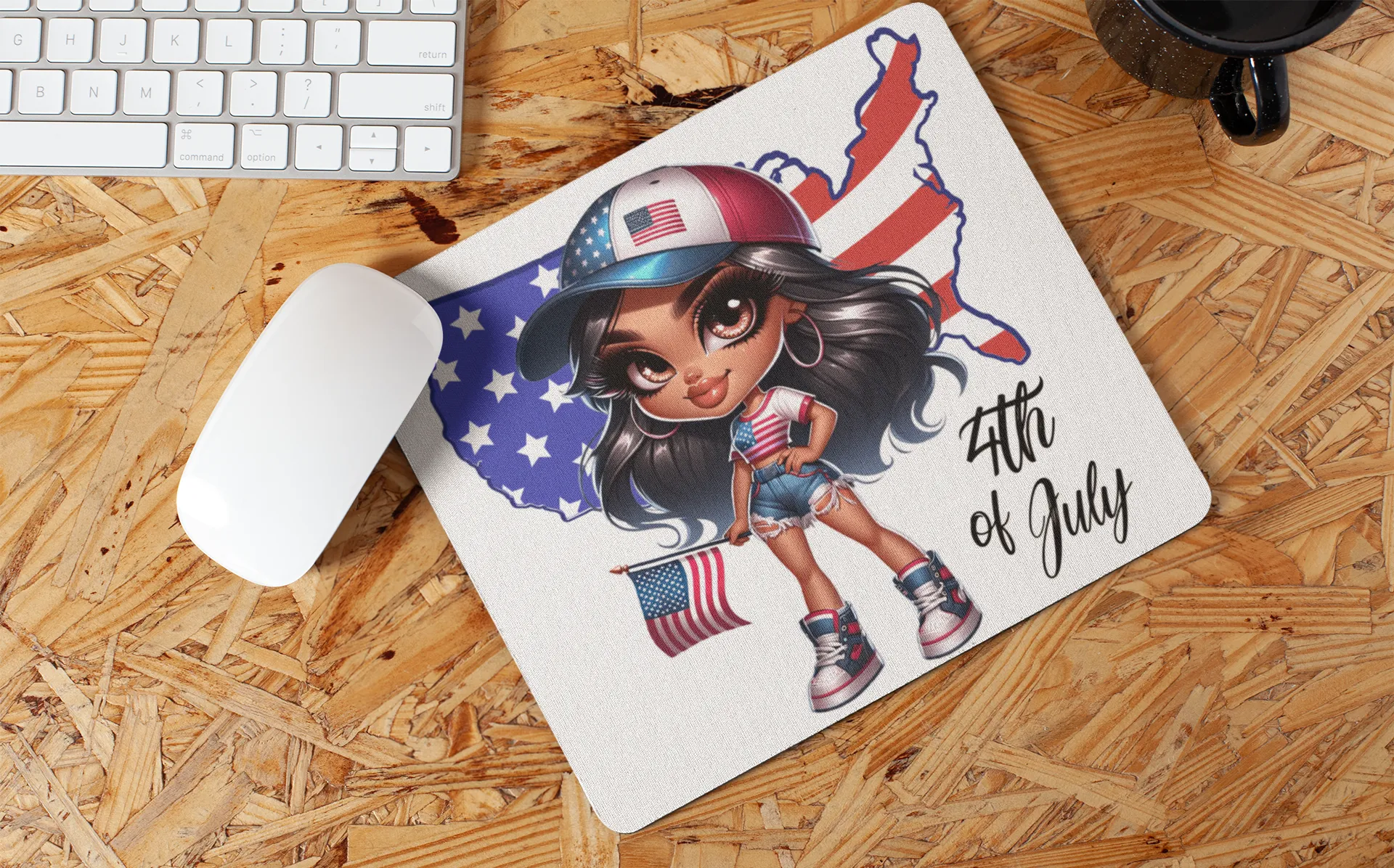 "American Girl Art" Mouse Pads