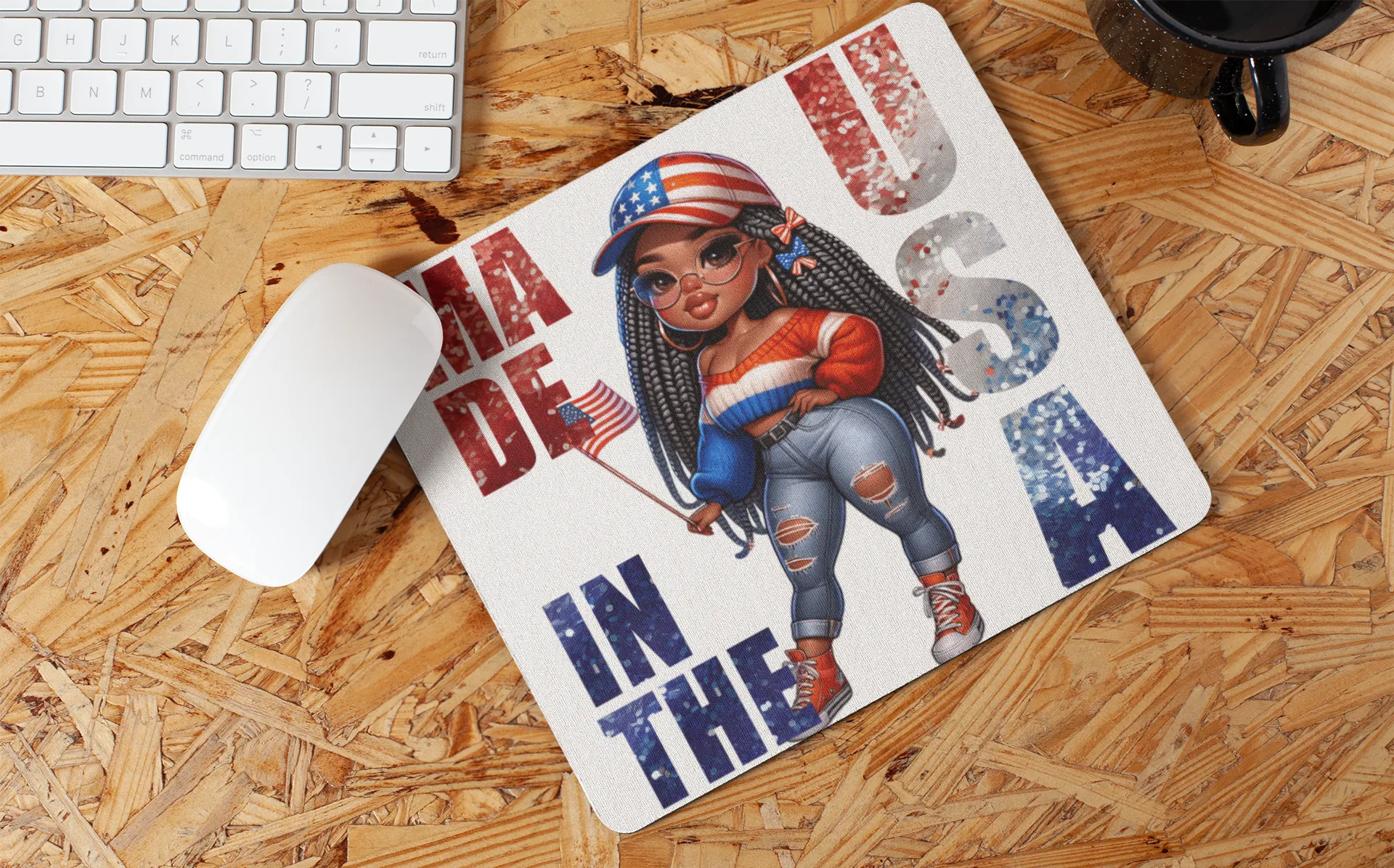 "American Girl Art" Mouse Pads