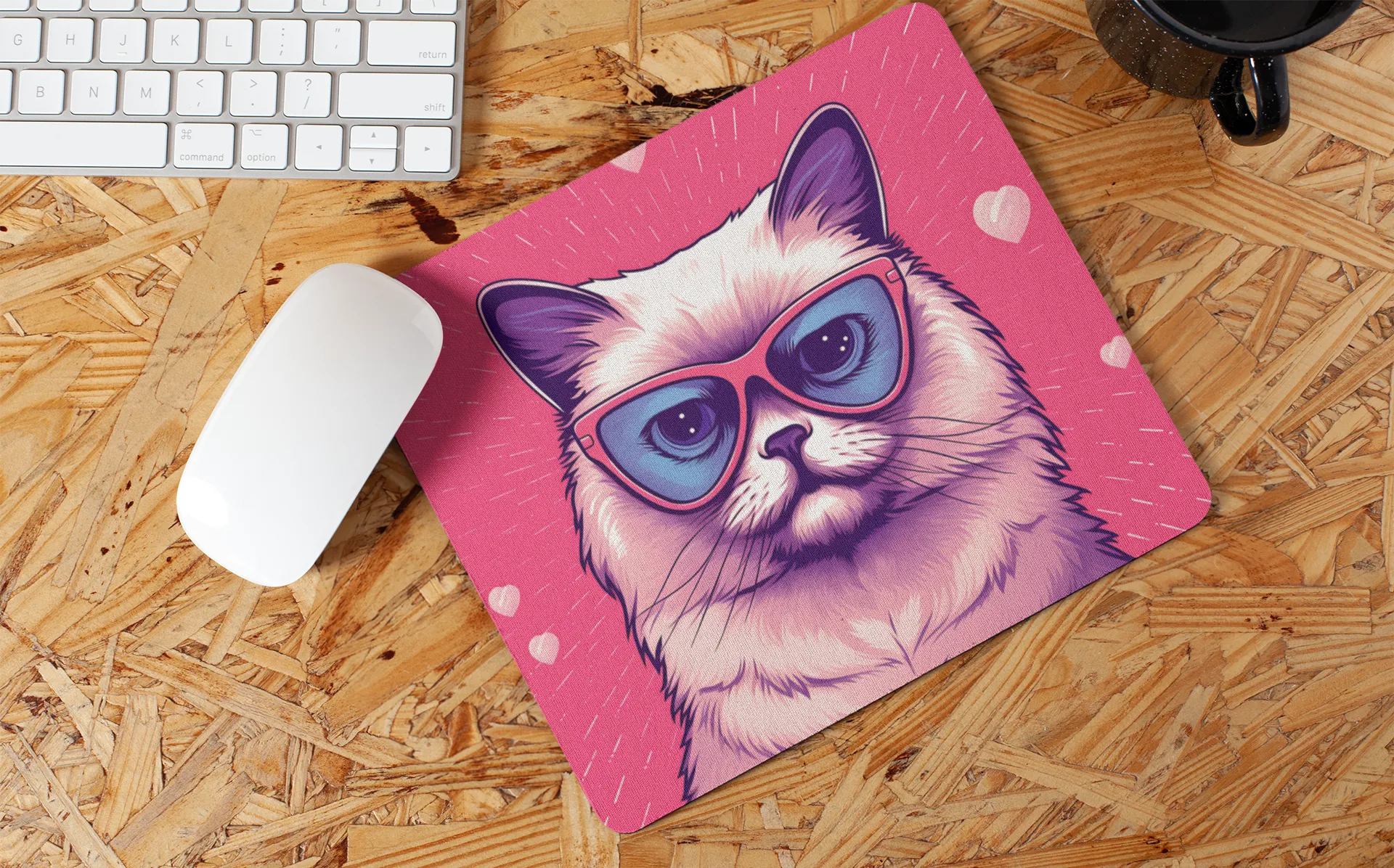 "Cute Cat Art" Mouse Pads