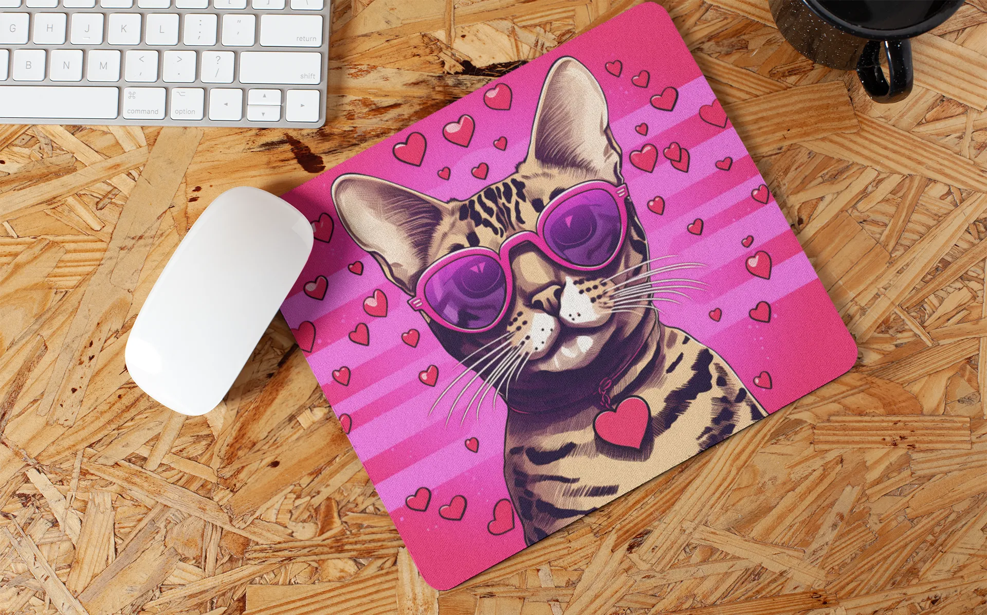 "Cute Cat Art" Mouse Pads