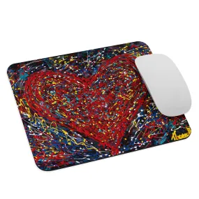 "Heart Scribbles" - Mouse pad