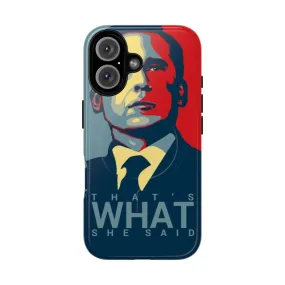 "Michael Scott Inspired Magnetic Tough Phone Case for The Office Fans"