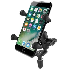 Ram Mounts X-Grip Phone Holder With Motorcycle Fork Stem Base