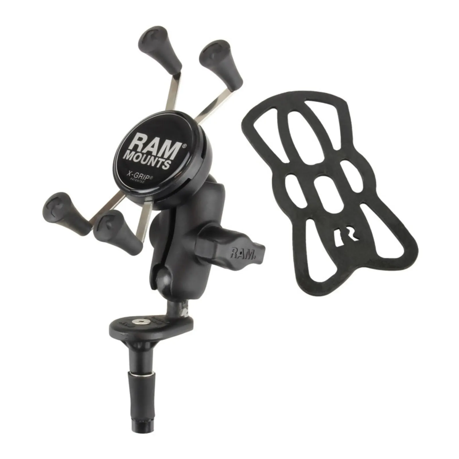 RAM X-GRIP PHONE HOLDER WITH MOTORCYCLE FORK STEM BASE