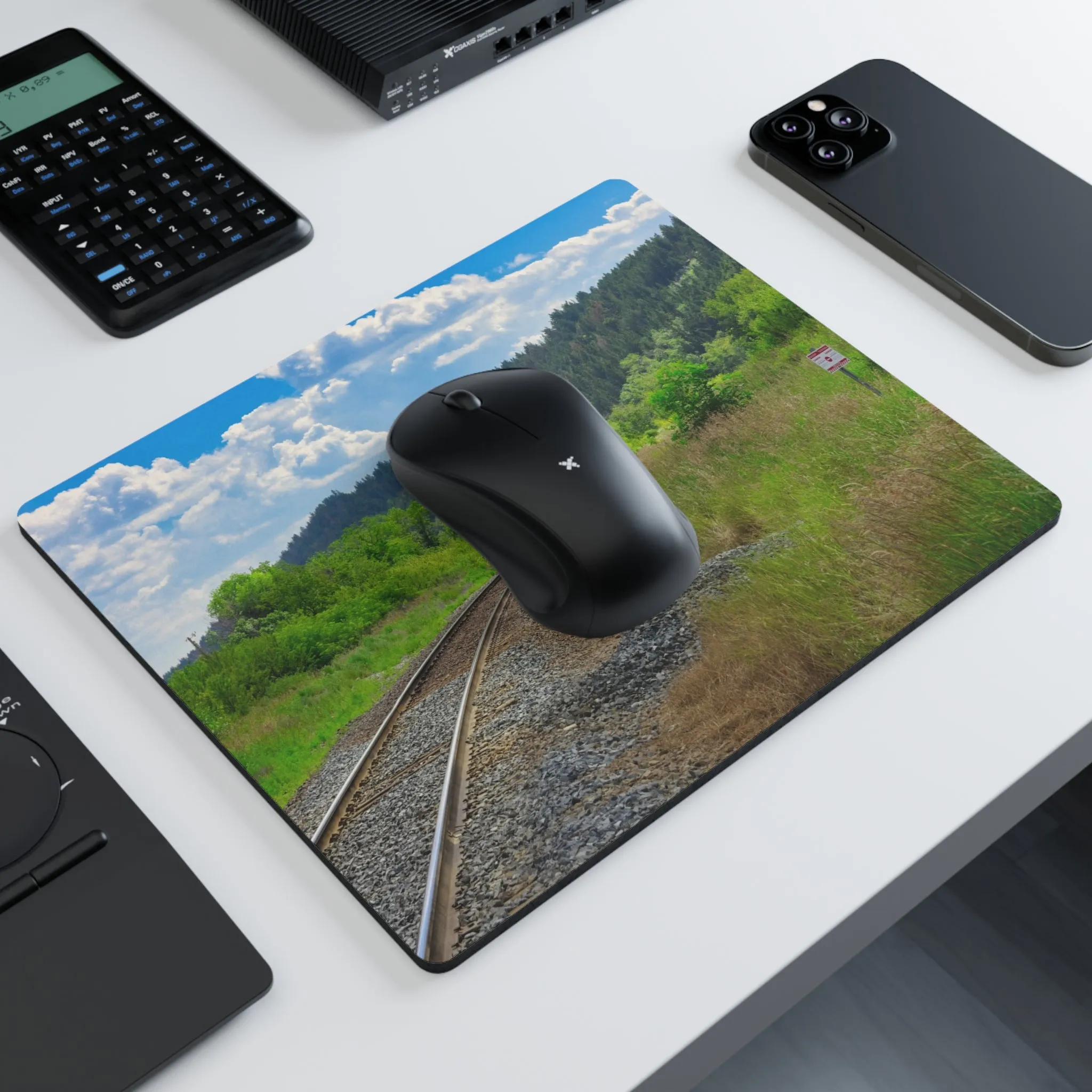 Rectangular Mousepad - Edworthy Park CPKC Tracks