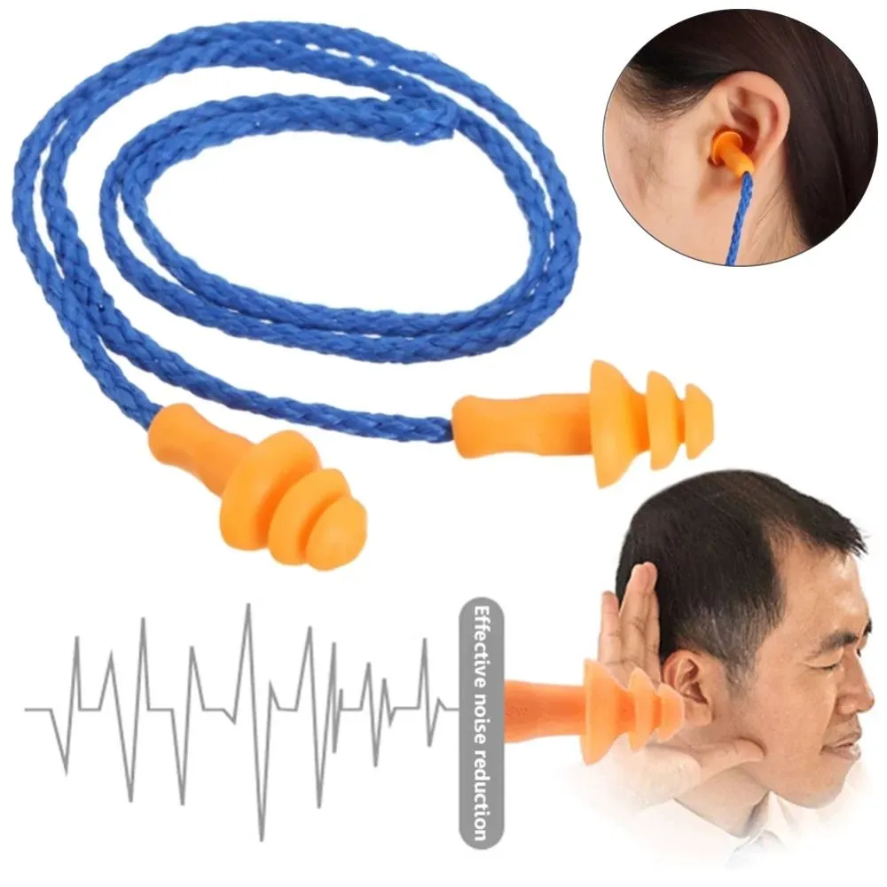 Reusable Earplug Corded with Plastic Case