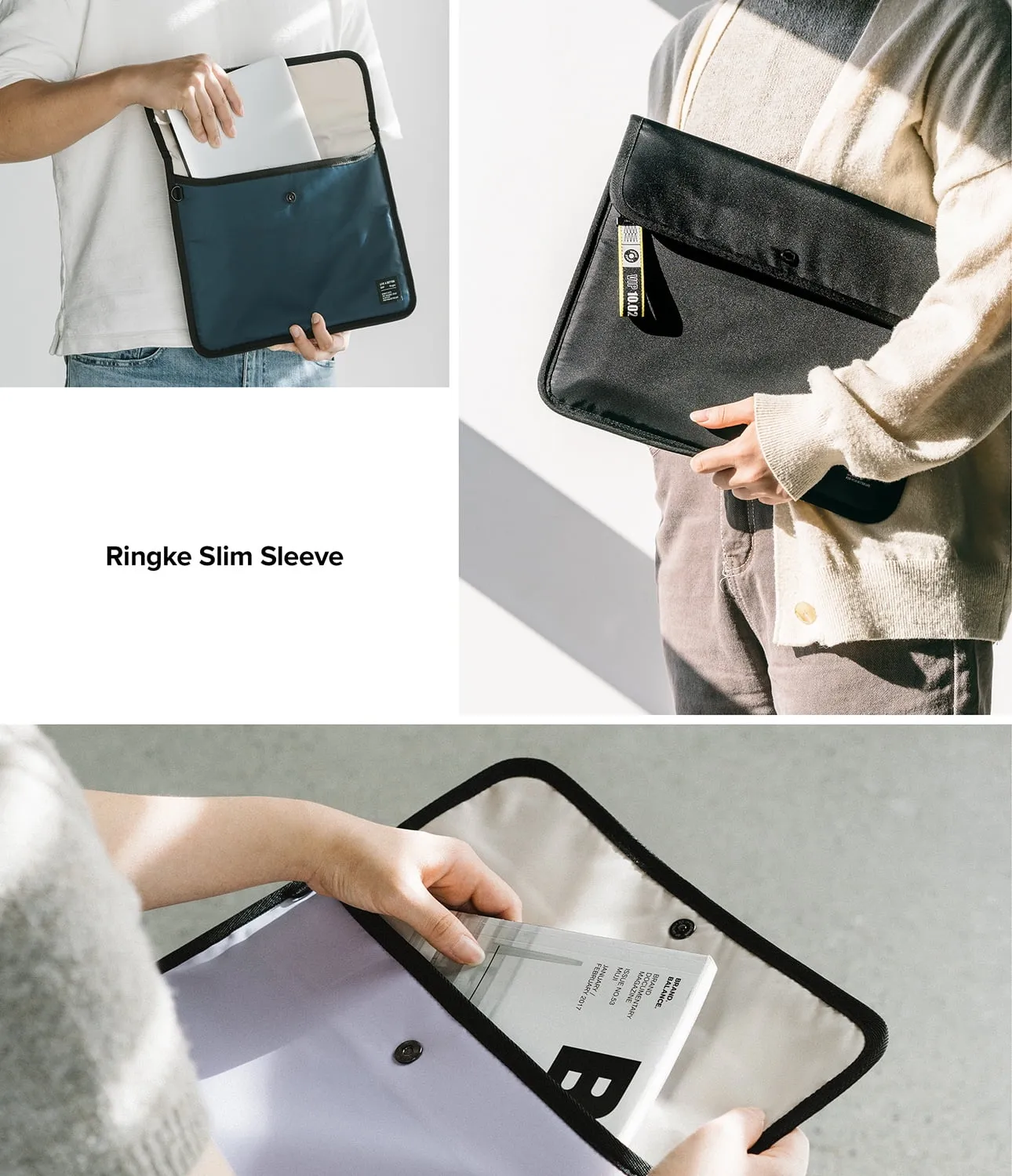 Ringke Pad Pouch Slim Sleeve for Tablet PCs and Other Accessories-Navy