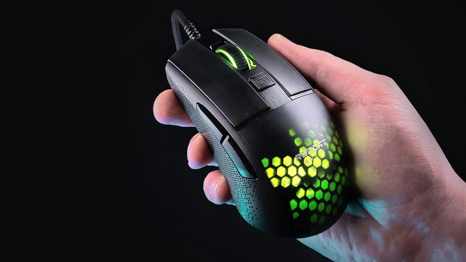 Roccat Burst Pro - Extreme Lightweight Optical Pro Gaming Mouse (high precision, optical Owl-Eye sensor (100 to 16,000 dpi), RGB AIMO LED lighting