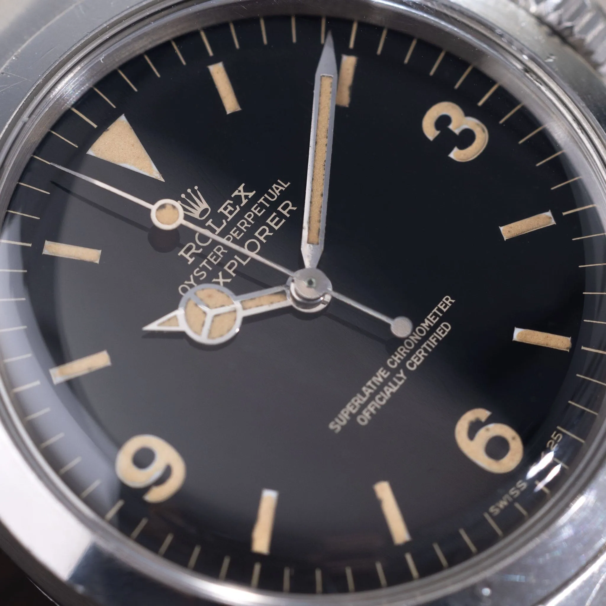 Rolex Explorer 1016 Gilt Dial with Chronometer Papers