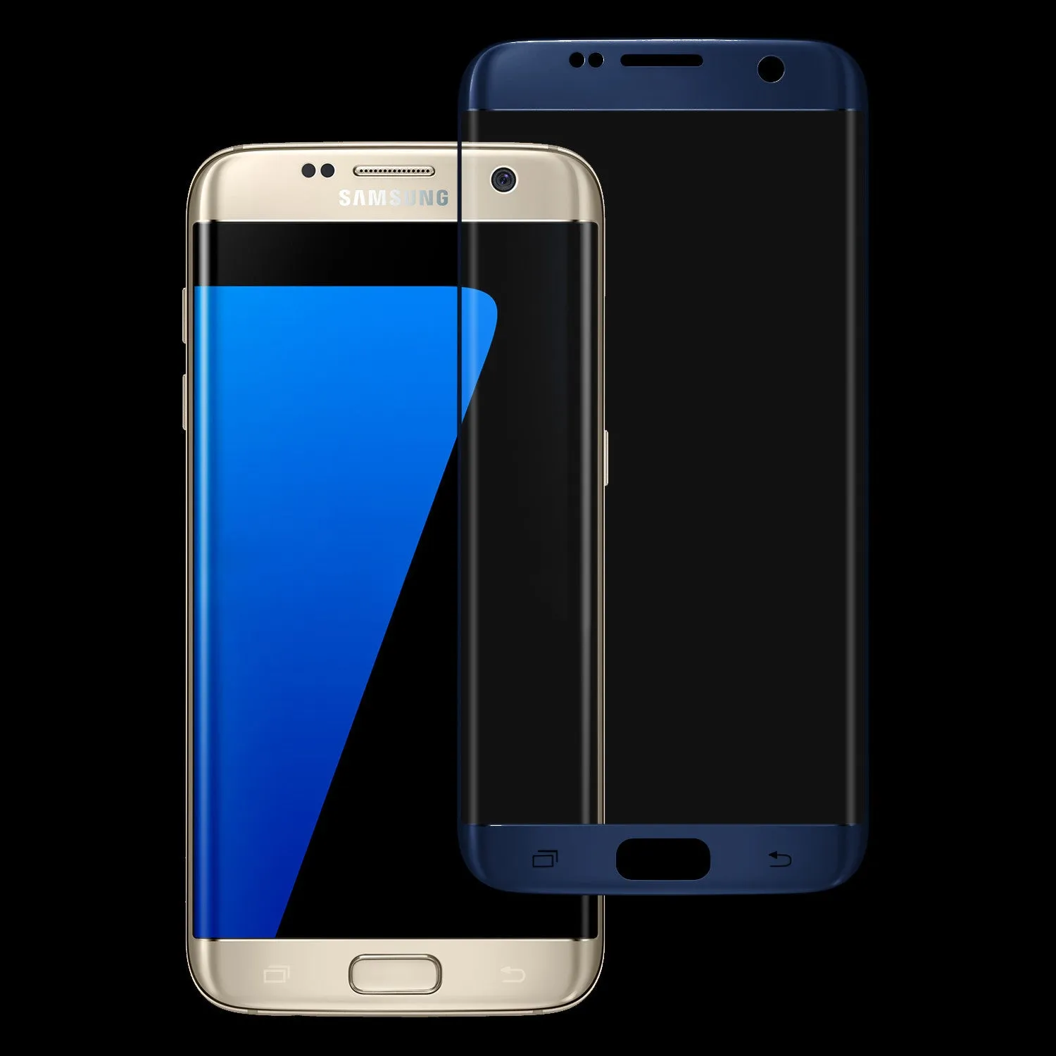 Samsung Galaxy S7 Premium HD Temper Glass Ultra Thin Scratch Free Screen Protector for Galaxy S7 - Blue