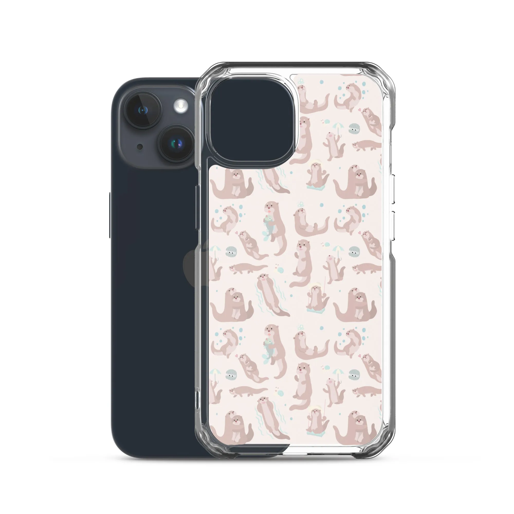 Sea Otter iPhone 15 14 13 12 Pro Max Case, Animal Pastel Pink Cell Phone Cute Cool Gifts Print iPhone 11 Mini SE 2020 XS XR X 7 8