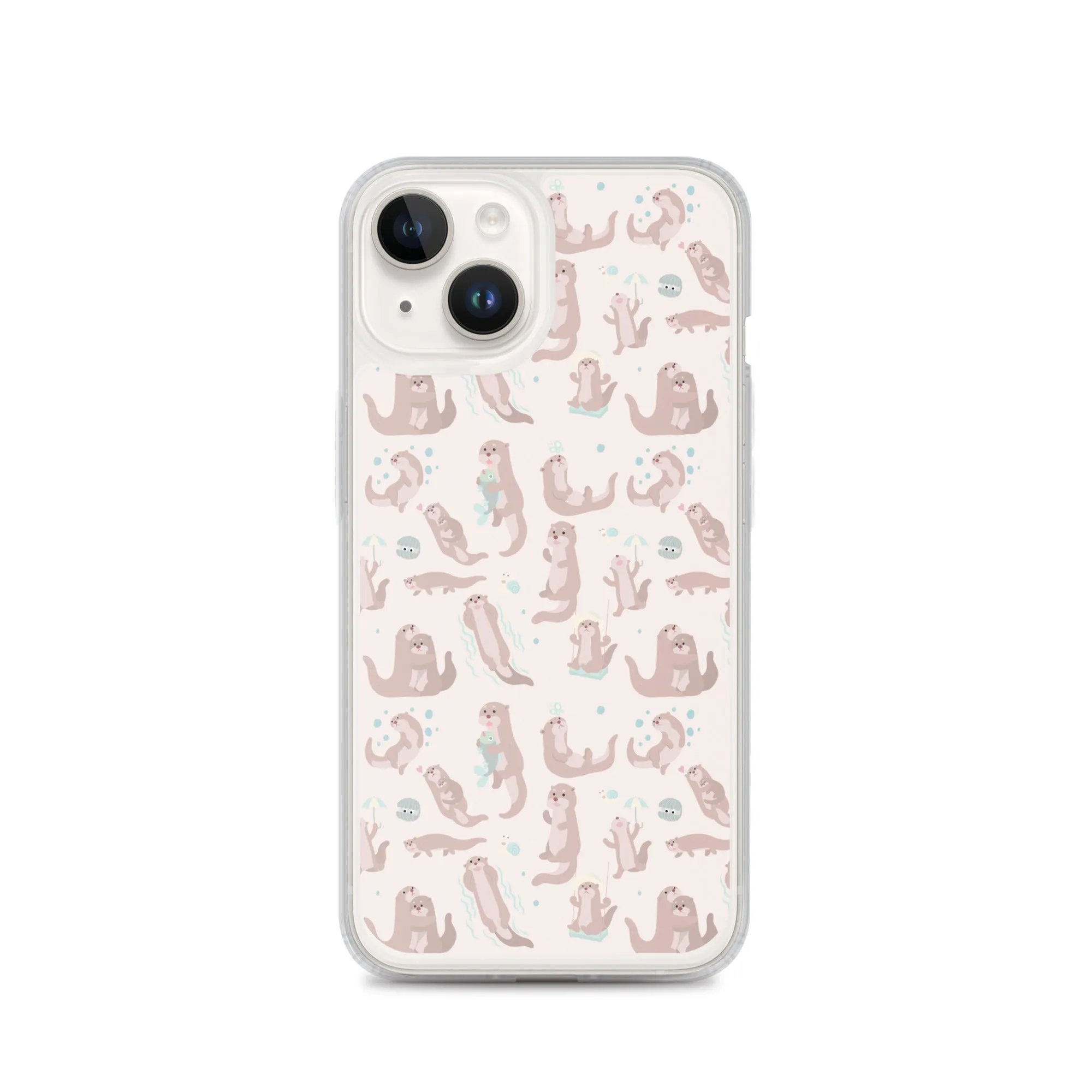 Sea Otter iPhone 15 14 13 12 Pro Max Case, Animal Pastel Pink Cell Phone Cute Cool Gifts Print iPhone 11 Mini SE 2020 XS XR X 7 8