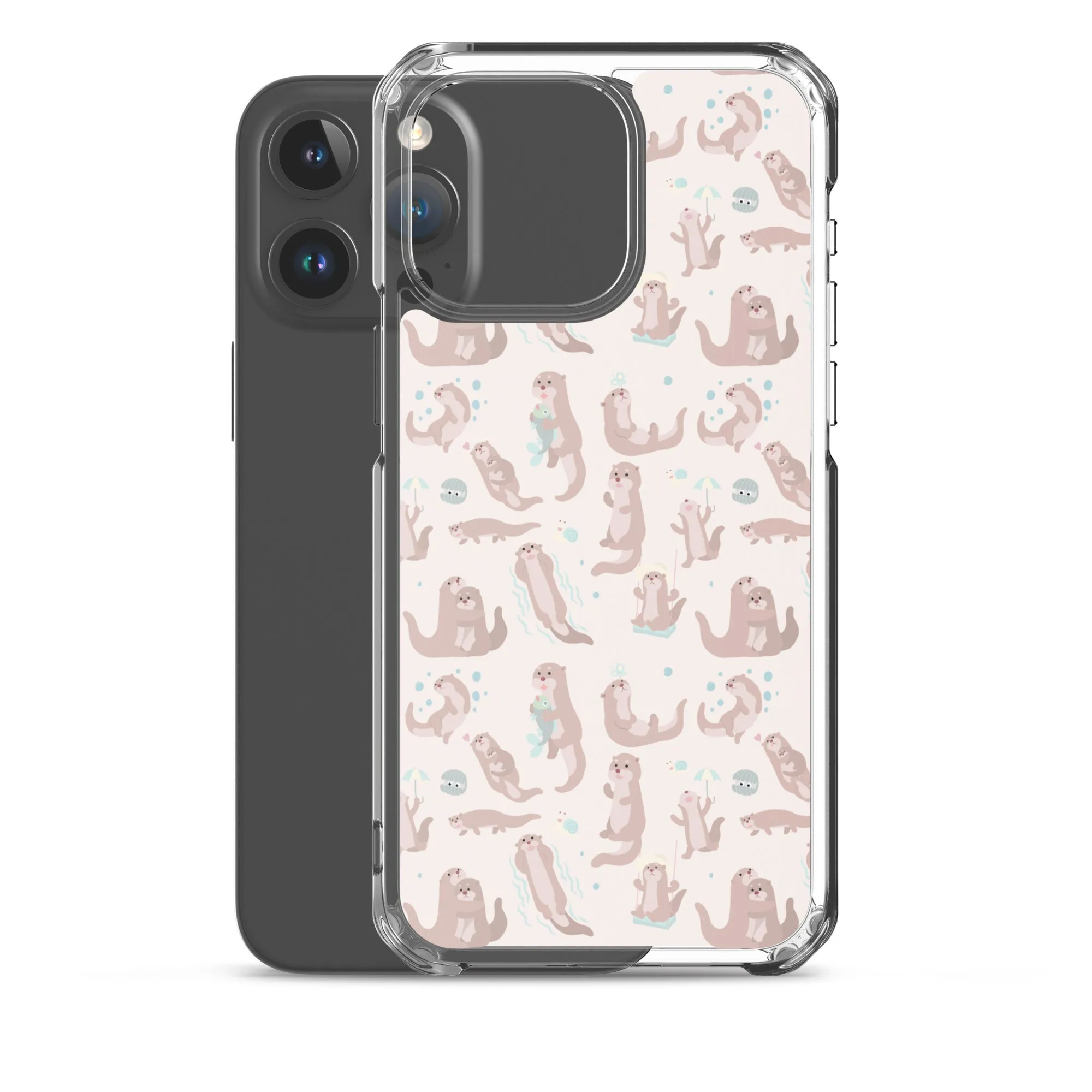 Sea Otter iPhone 15 14 13 12 Pro Max Case, Animal Pastel Pink Cell Phone Cute Cool Gifts Print iPhone 11 Mini SE 2020 XS XR X 7 8