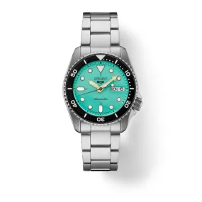 Seiko 5 Sports SRPK33 10 ATM Water Resistant 38.0mm Vibrant Green Dial Automatic Men's Watch